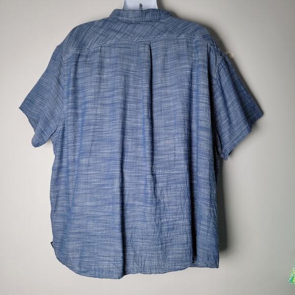 ROWN Men’s 4XB (4XL) Blue Cotton Shirt 100% Breathable Casual Comfortable Top - Picture 2 of 8